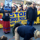 Activists rally in Burnaby, British Columbia, against the Trans Mountain Pipeline expansion March 10, 2018.